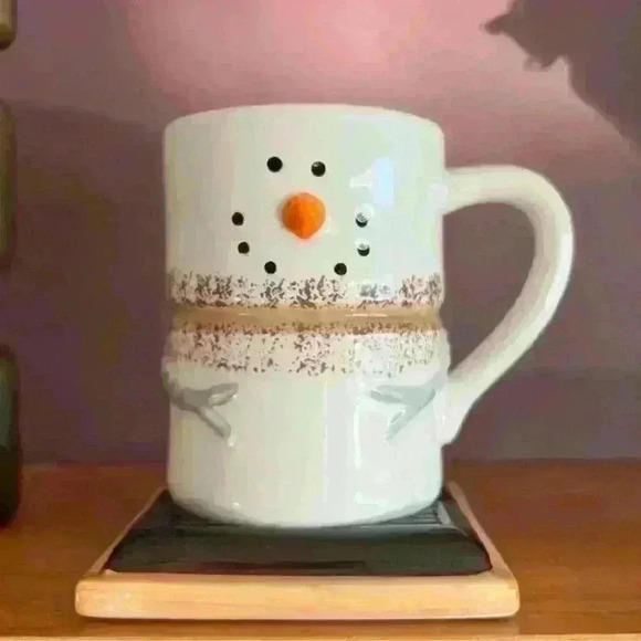 NEW - S’MORES MARSHMALLOW SNOWMAN ceramic coffee/cocoa mug/cup! SOOO CUTE! - Picture 3 of 15